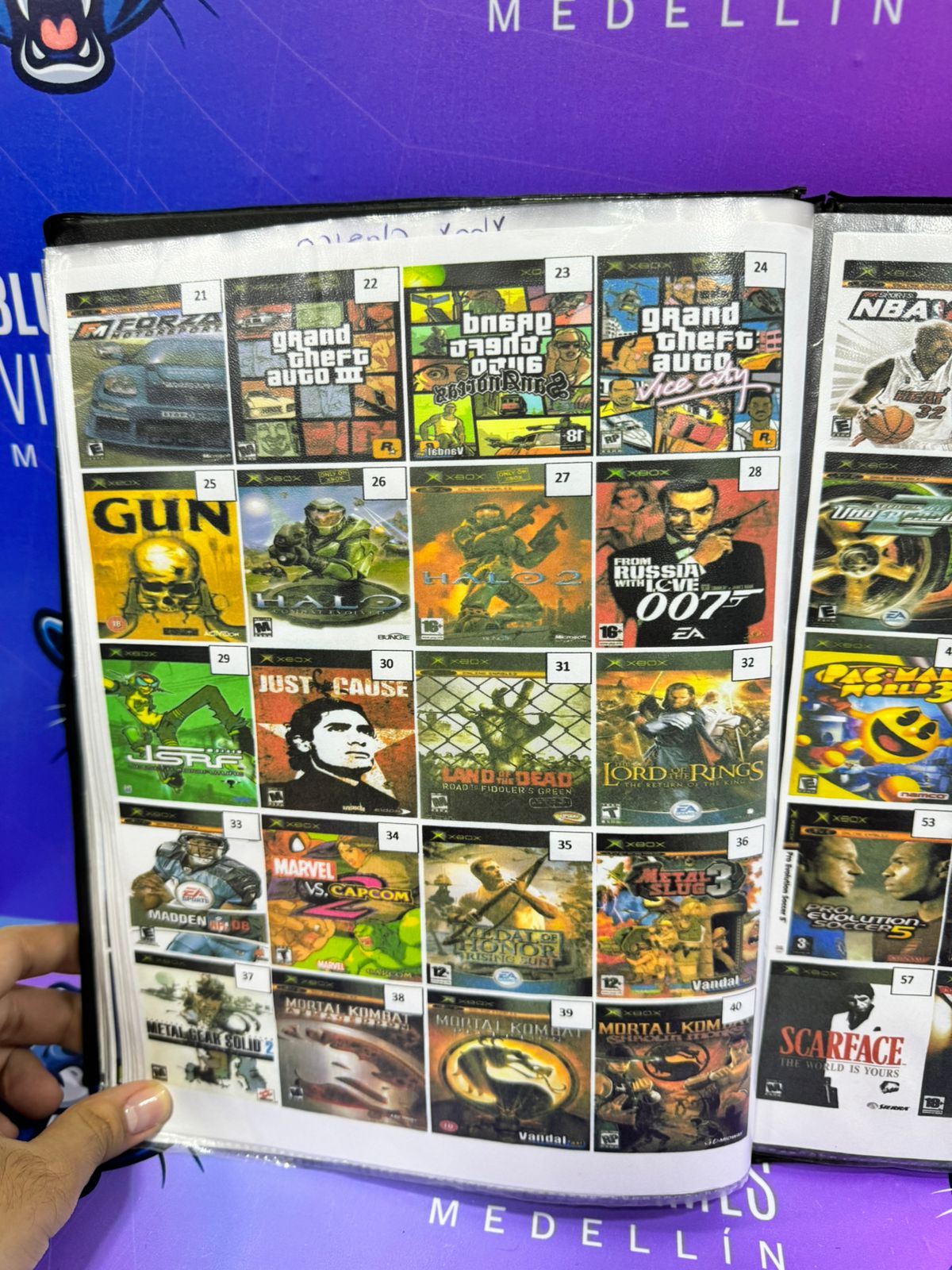 Catálogo juegos grabados en cd Xbox Clásico