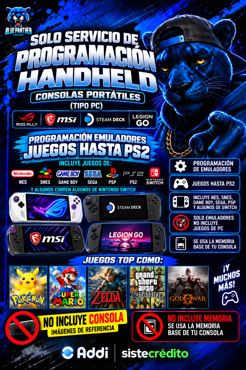 SERVICIO DE PROGRAMACIÓN HANDHELD | ROG ALLY, MSI, STEAM DECK Y LEGION GO | EMULADORES HASTA PS2 | NO INCLUYE CONSOLA NI MEMORIA