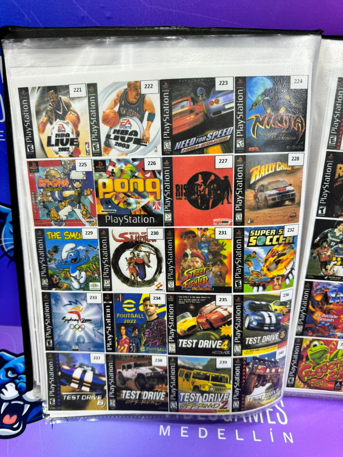 Catálogo juegos grabados en cd PS1