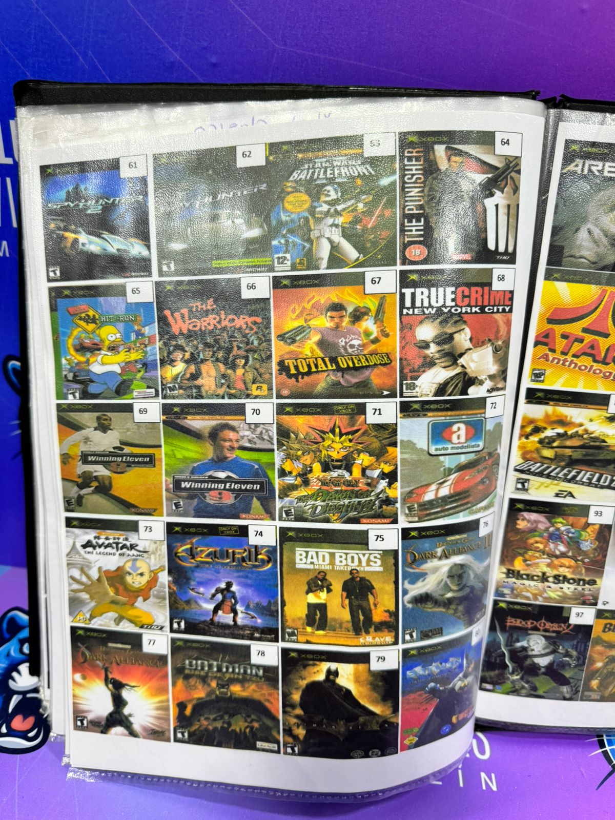 Catálogo juegos grabados en cd Xbox Clásico