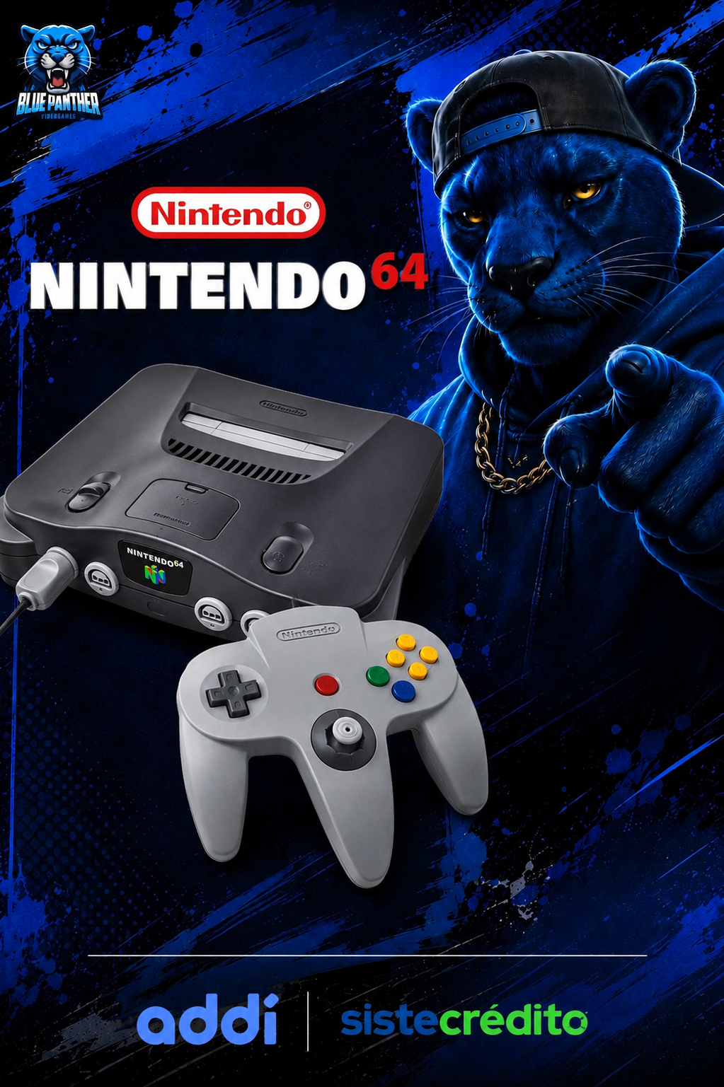 Nintendo 64 con 1 control
