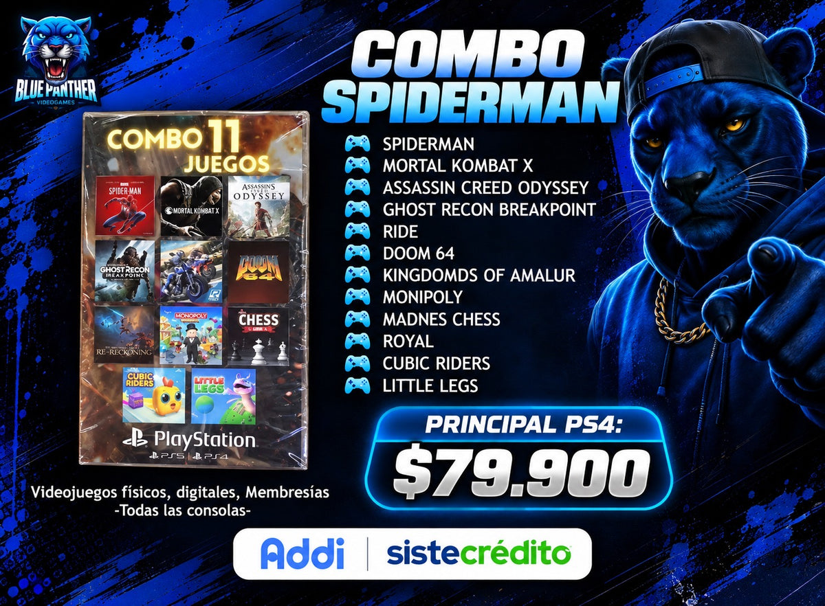 Combo 11 Juegos (Combo Spiderman) Digitales PS4