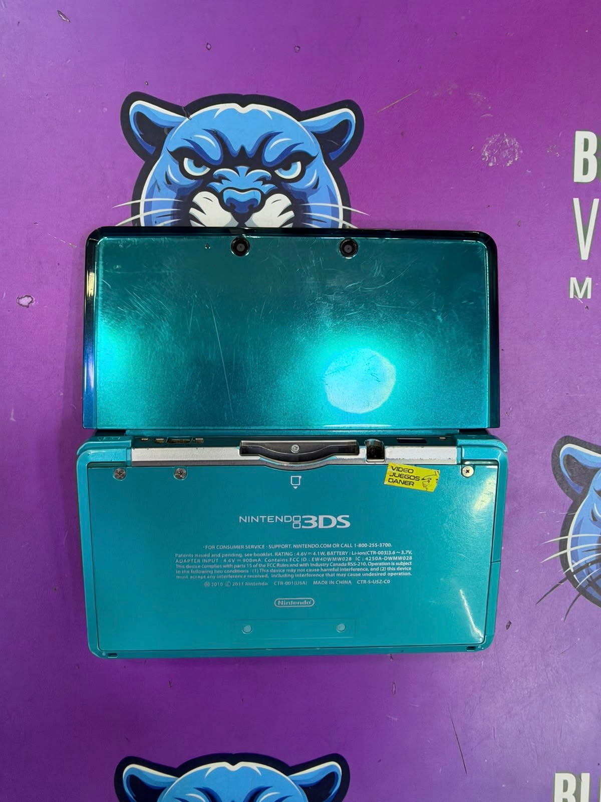 Nintendo 3DS Turquesa – Consola Portátil Usada programada