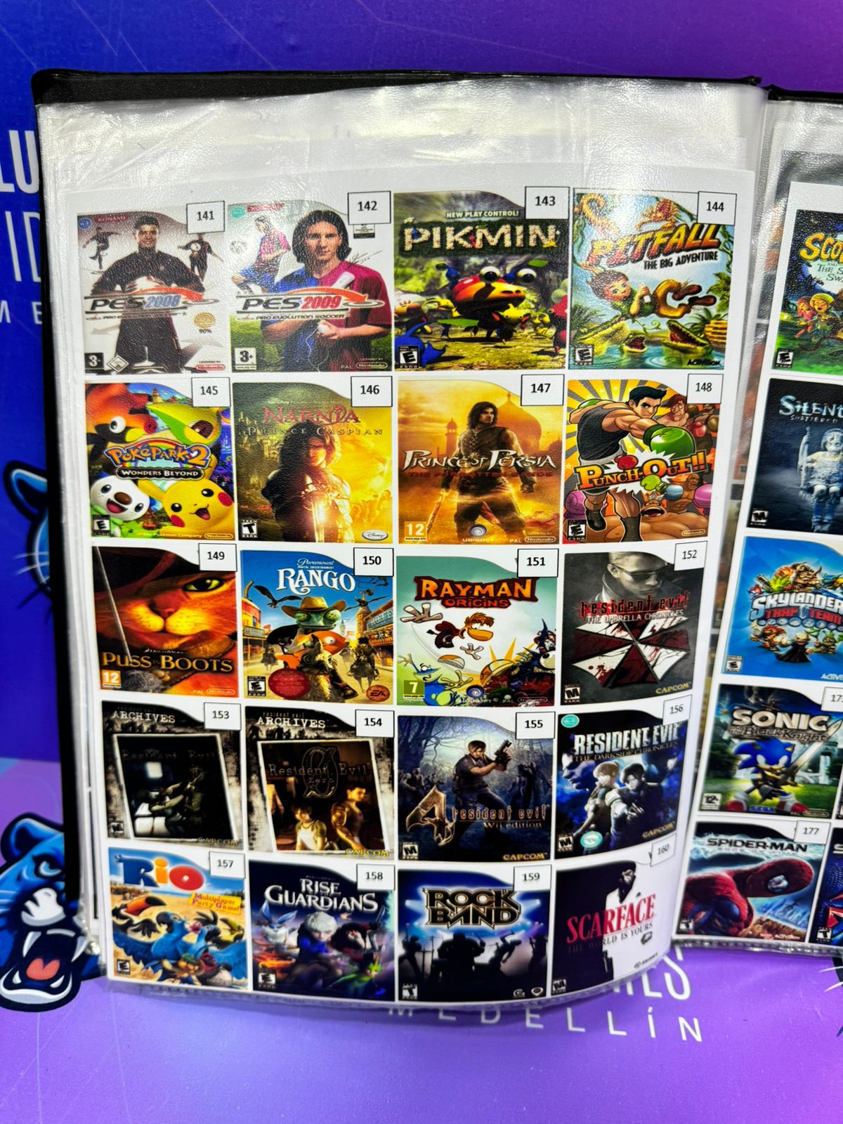 Catálogo juegos grabados en cd Wii
