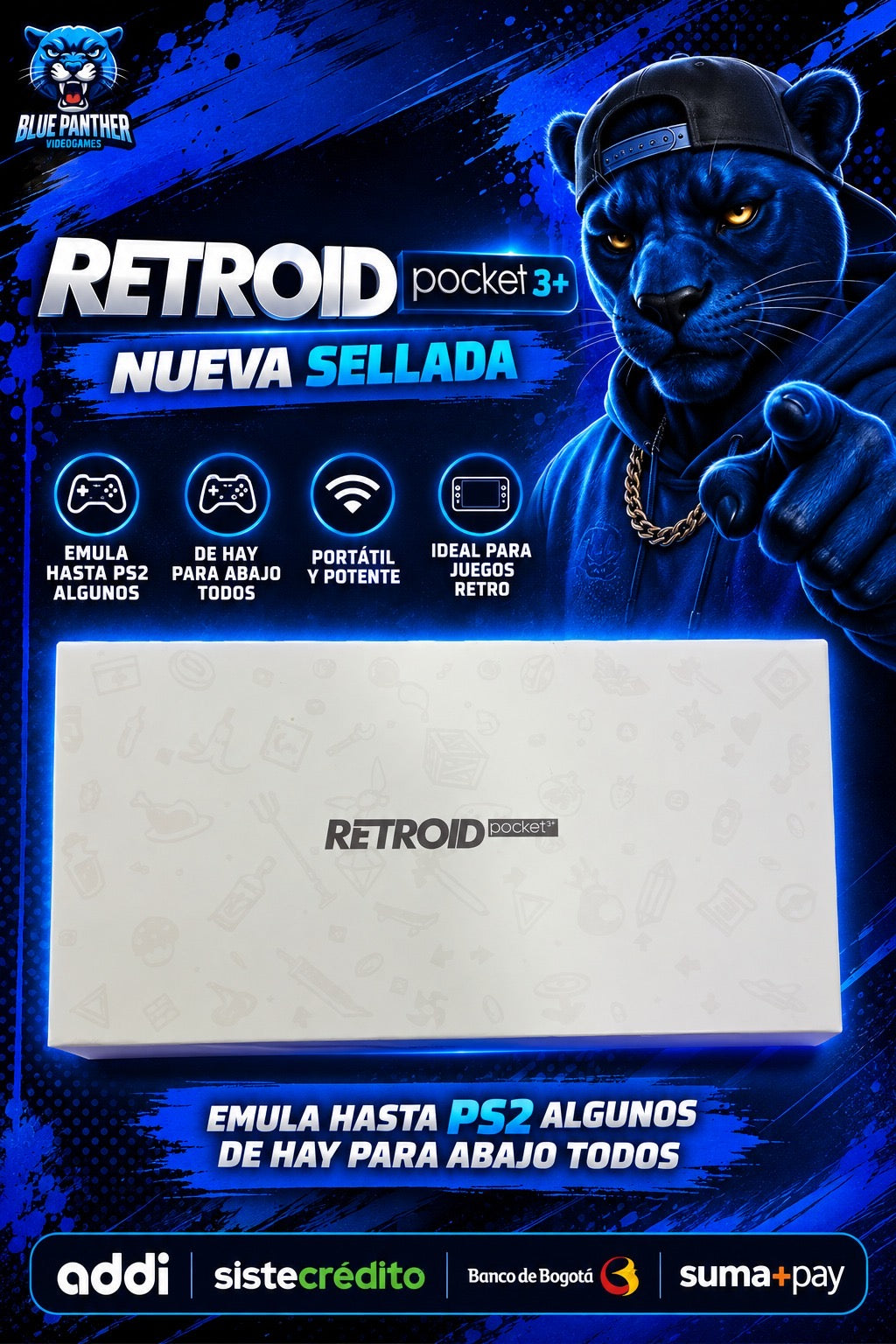 Retroit pocket 3 + Sellada sistema hasta ps2