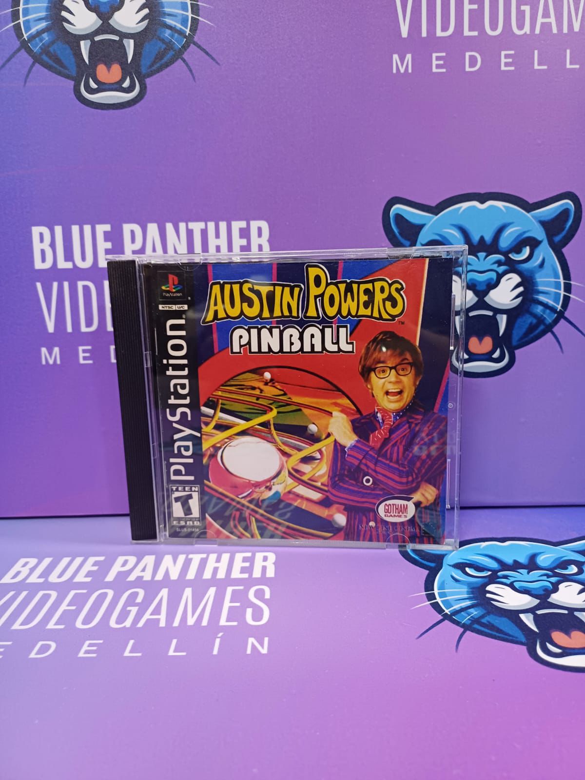 Austin Powers Pinball - Playstation 1 Juego original label custom