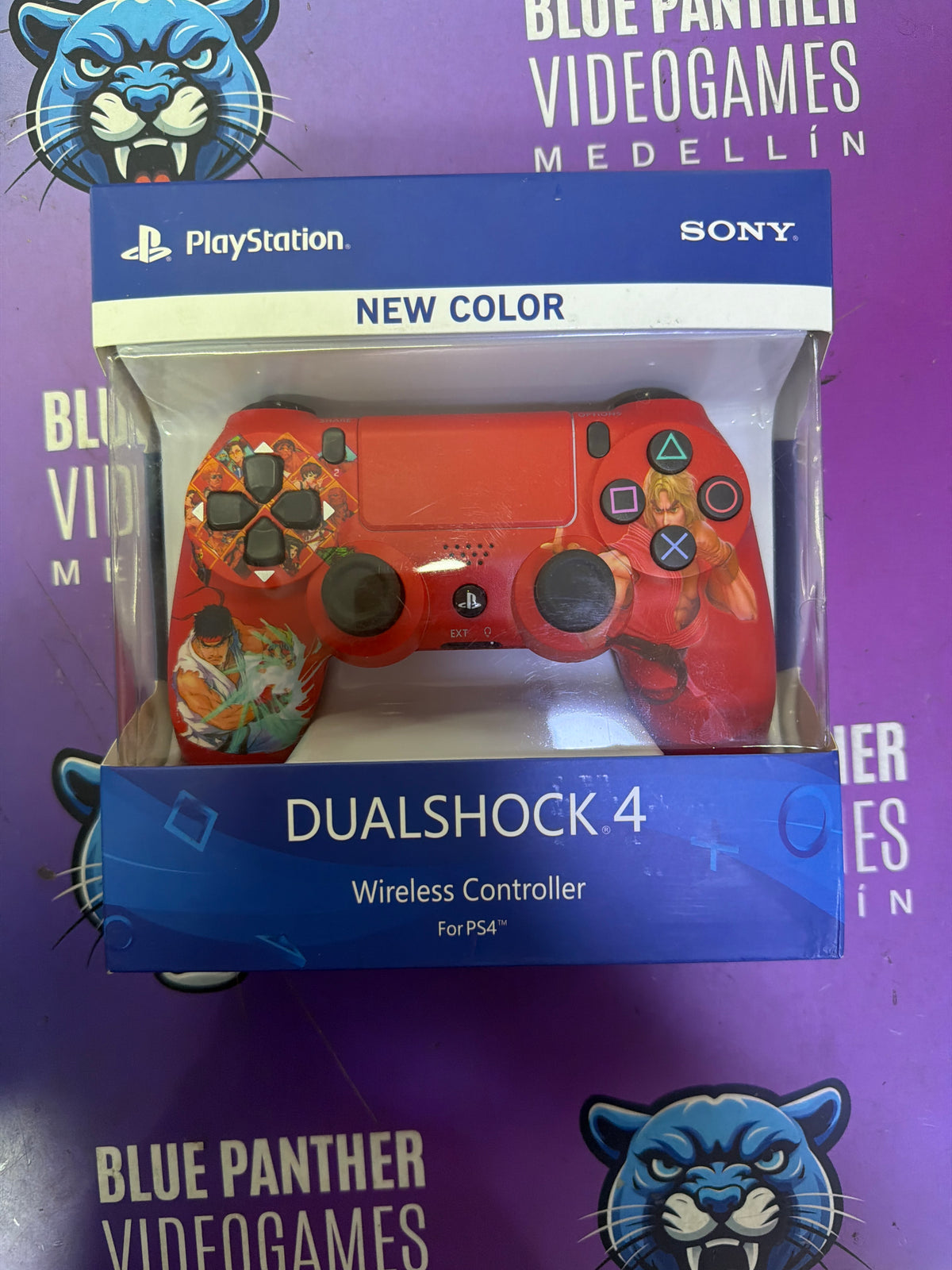 Control Genérico Rojo Street Fighter - PlayStation 4