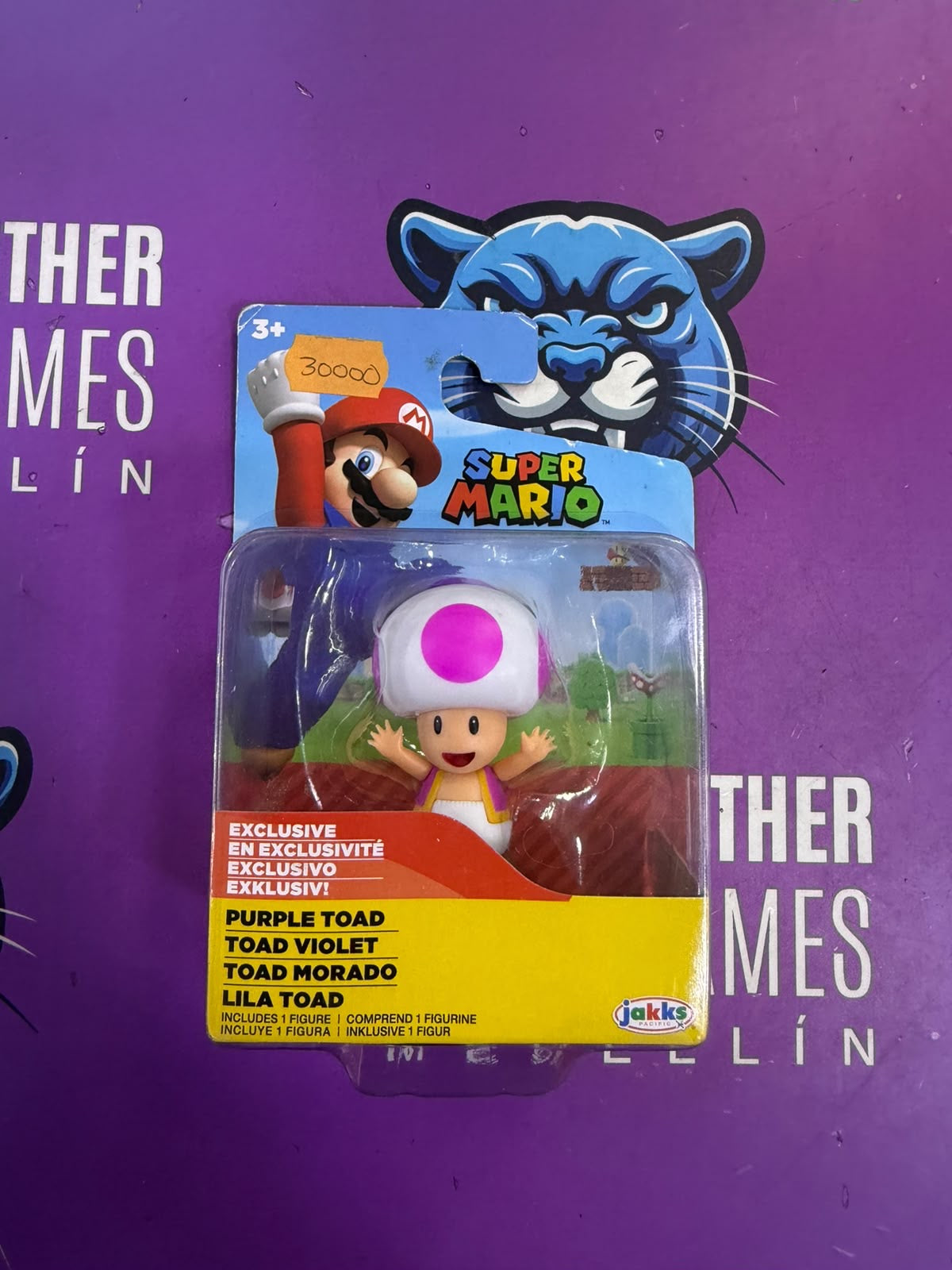 Figura Super Mario – Purple Toad Exclusivo