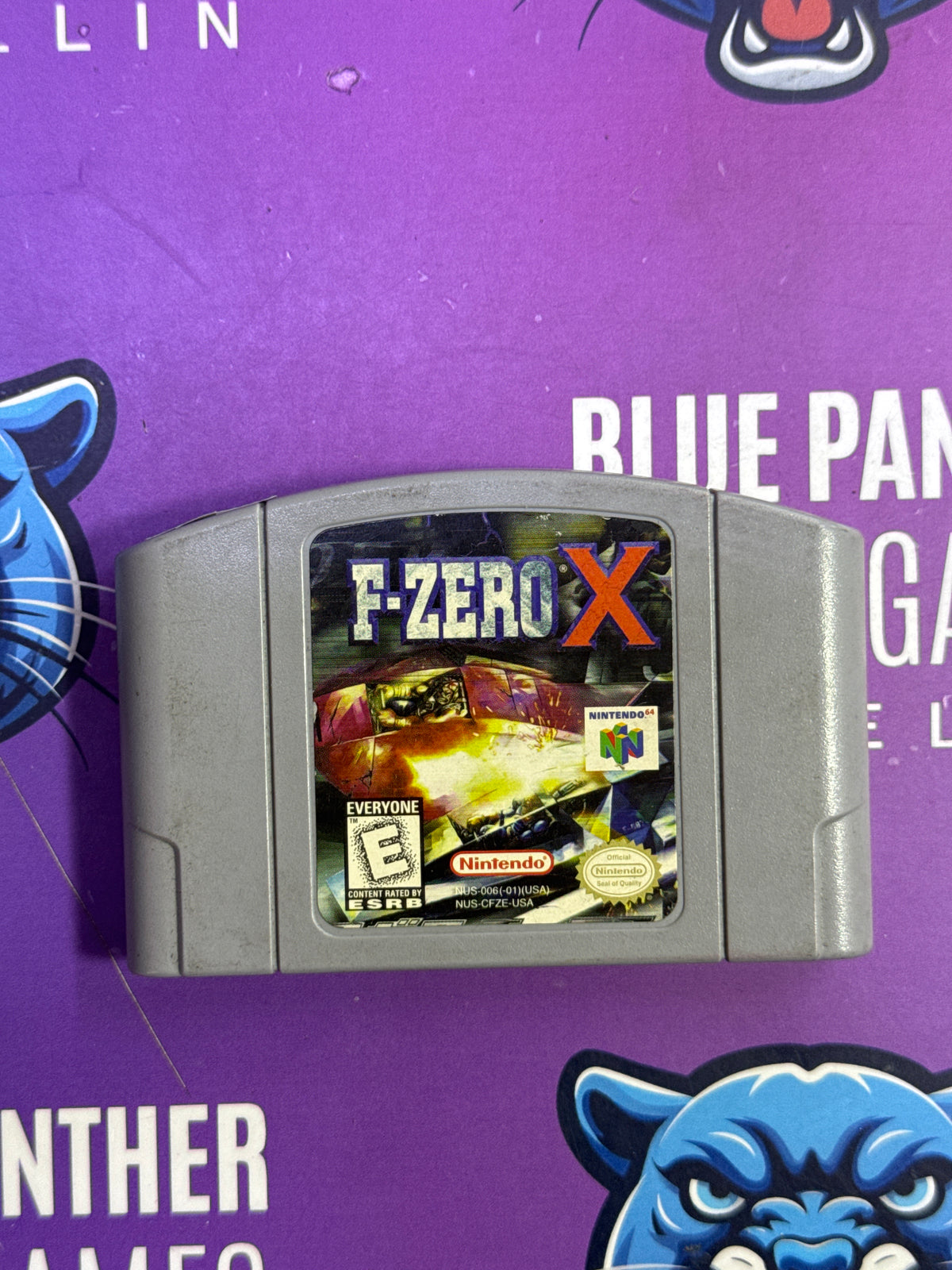 F zero label original - n64