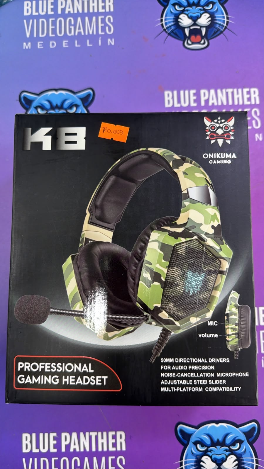 Diademas professional gaming headset - verde militar