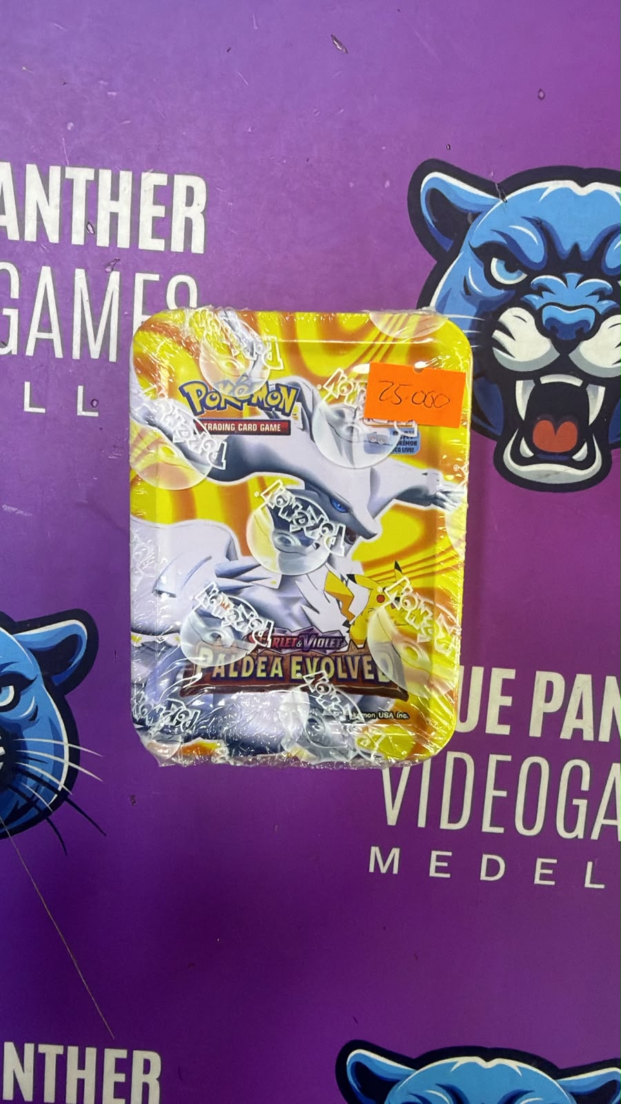 Pokemon Scarlet & Violet: Paldea Evolved – Lata Metálica Coleccionable Lugia & Pikachu (Disponibles: 2 unidades)