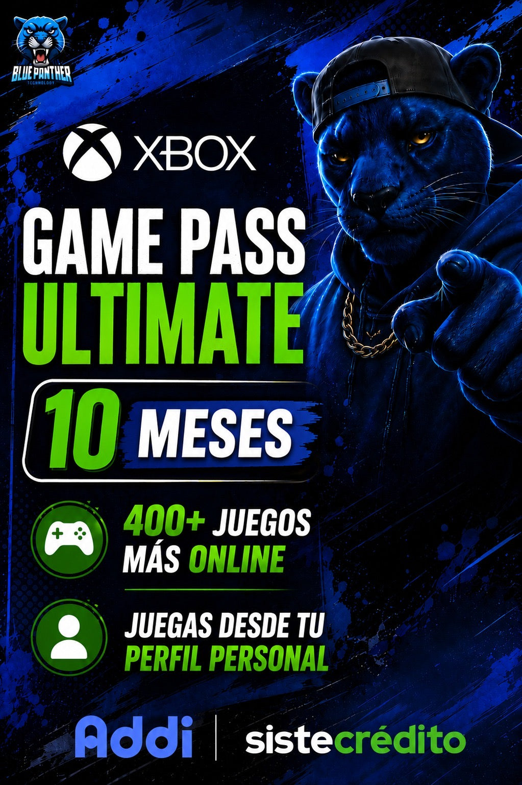 Xbox Game Pass 10 Meses