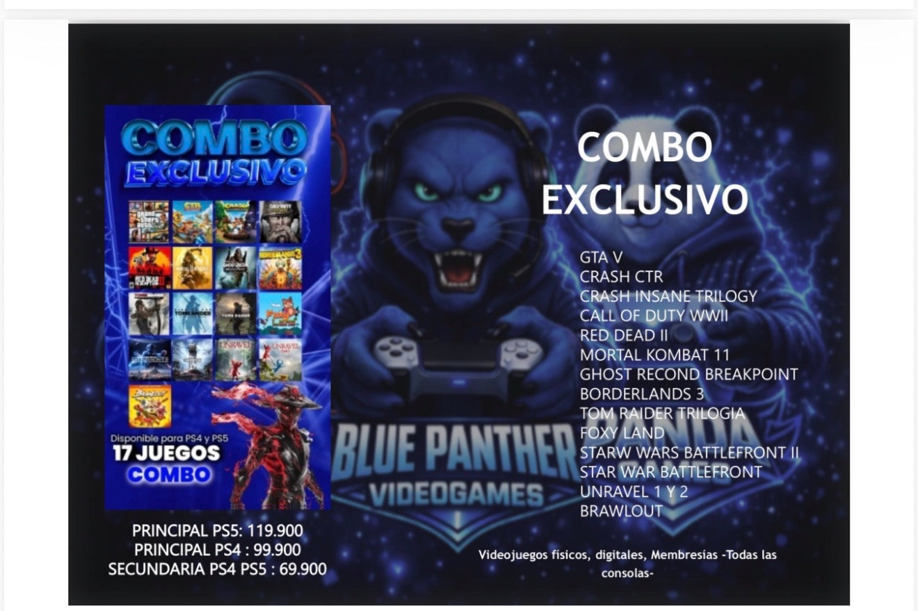 Combos Juegos Digitales ps4