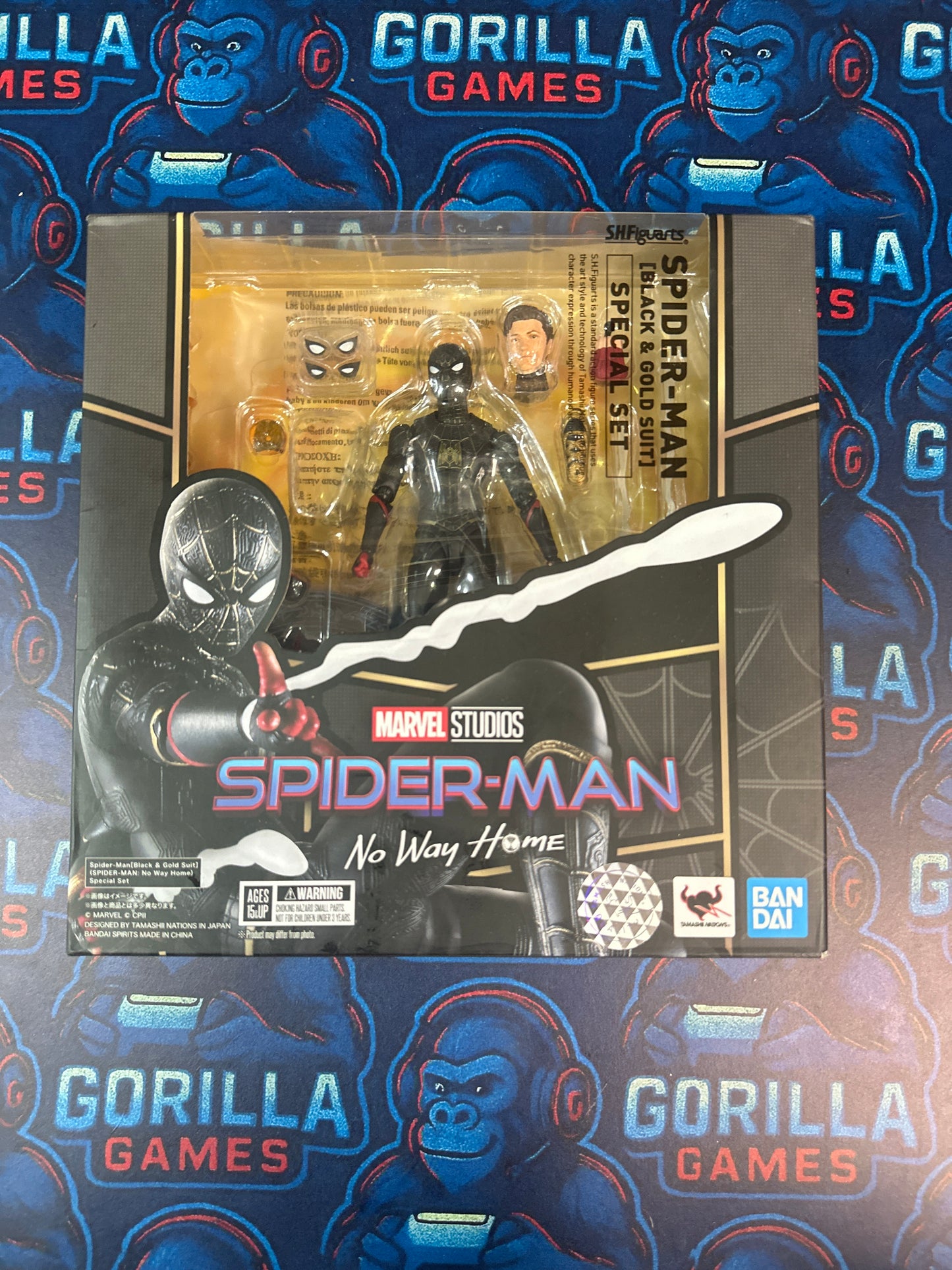 SHFiguarts spider-Man Traje Negro