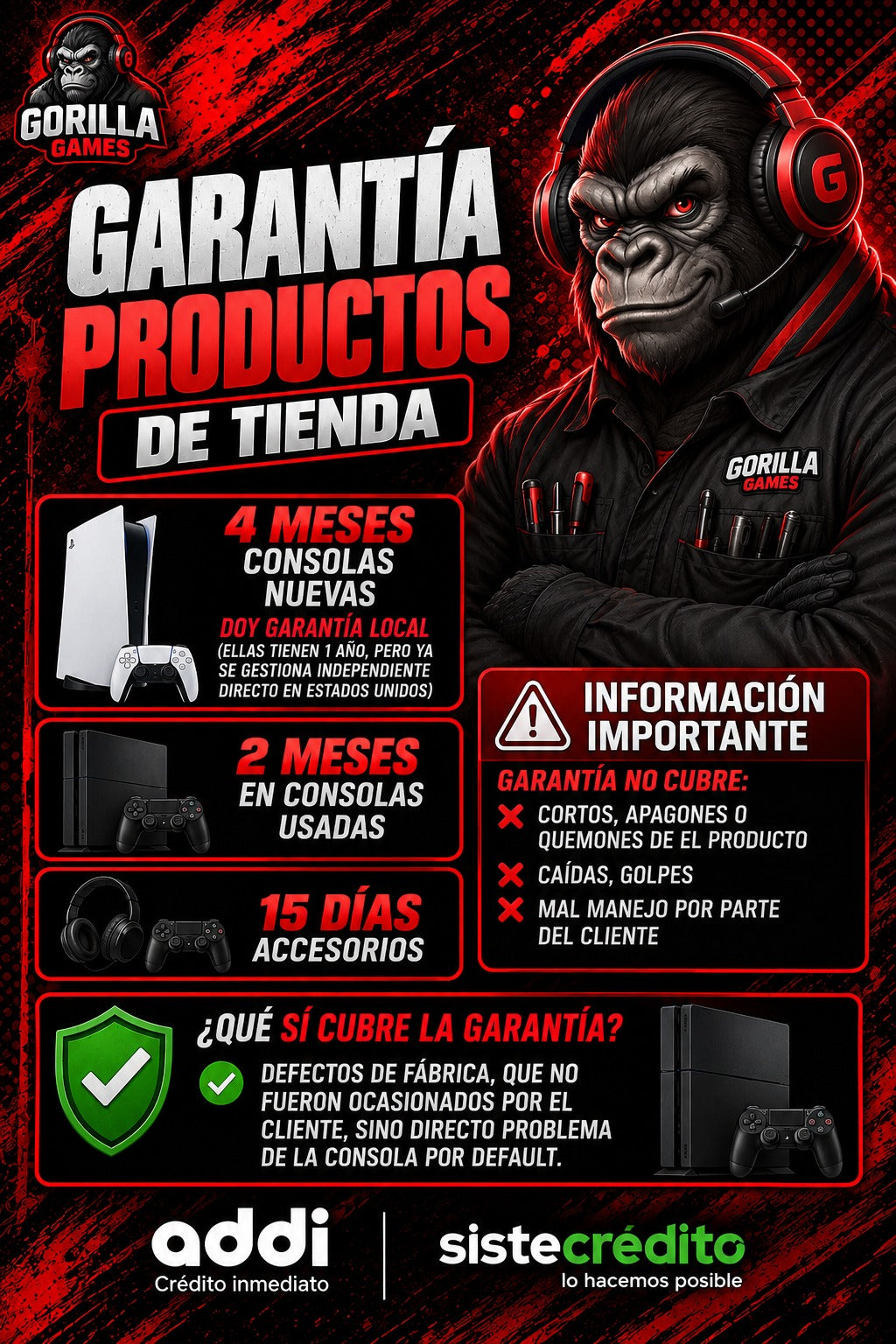 GARANTIA PRODUCTOS
