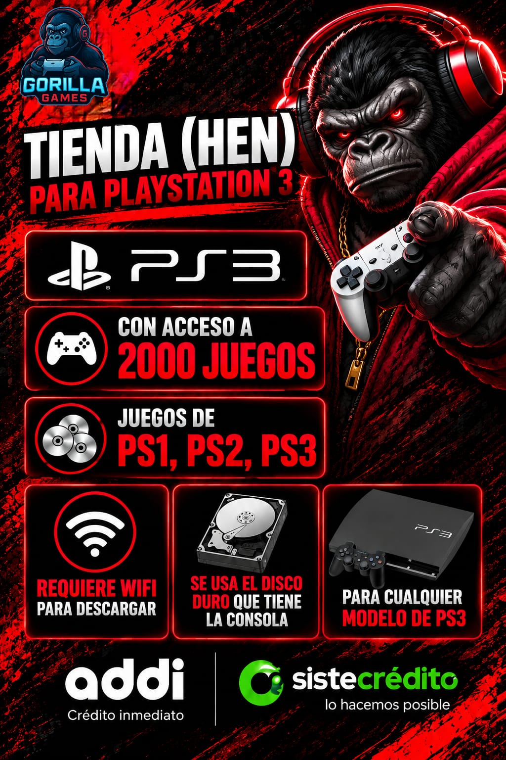 Tienda HEN para PlayStation 3 | +2.000 Juegos PS1, PS2 y PS3