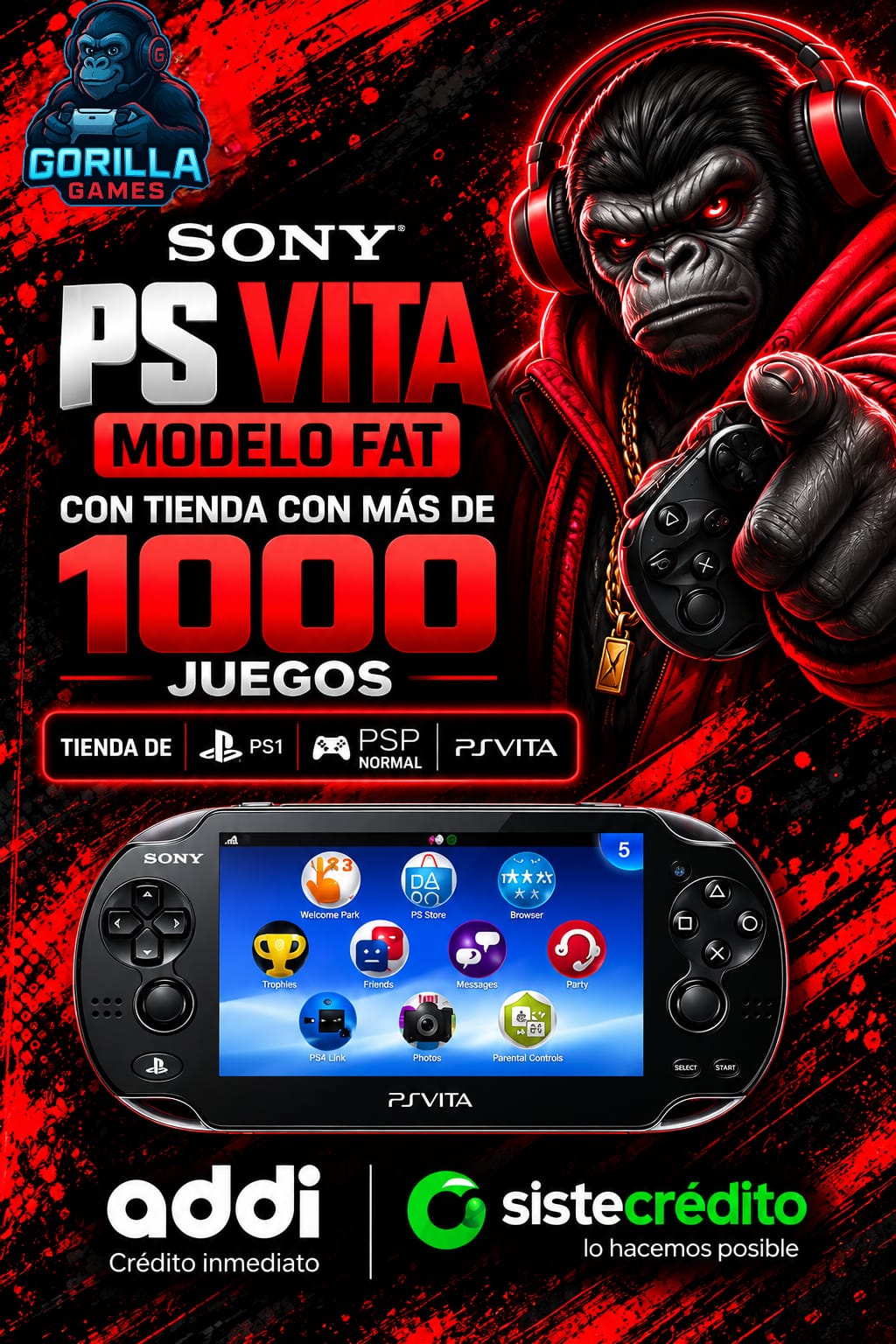 Ps Vita Modelo Fat Con mas de 100 Juegos - Usada