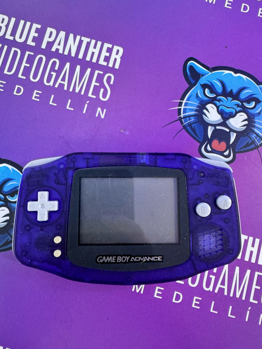 Game Boy Advance carcasa morada transparente