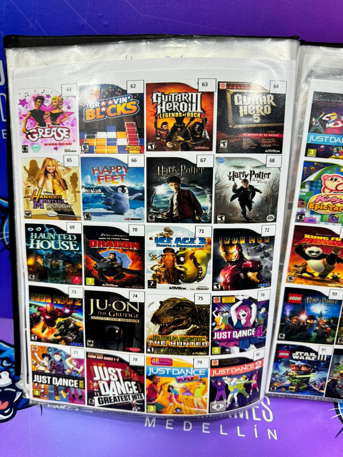 Catálogo juegos grabados en cd Wii