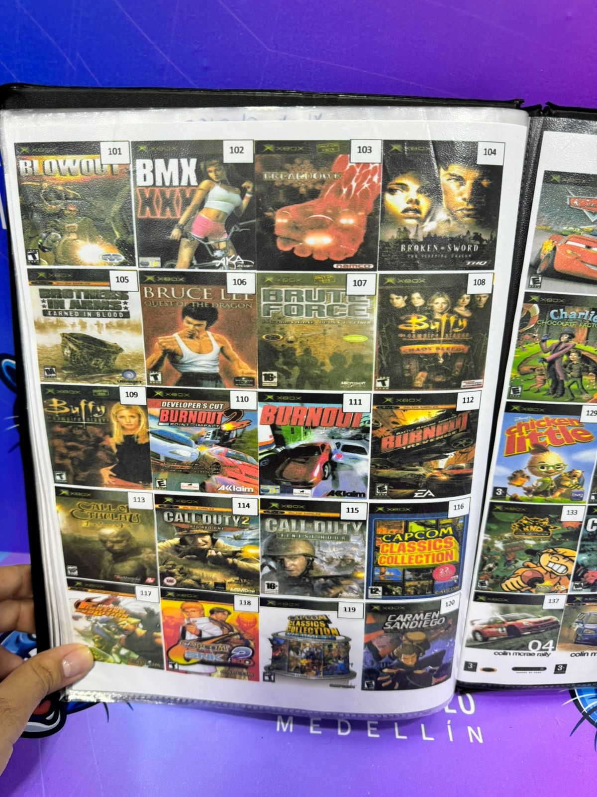 Catálogo juegos grabados en cd Xbox Clásico