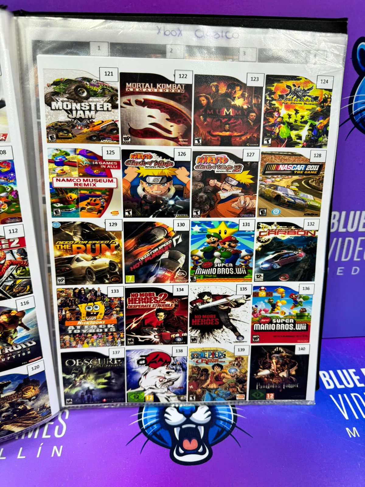 Catálogo juegos grabados en cd Wii
