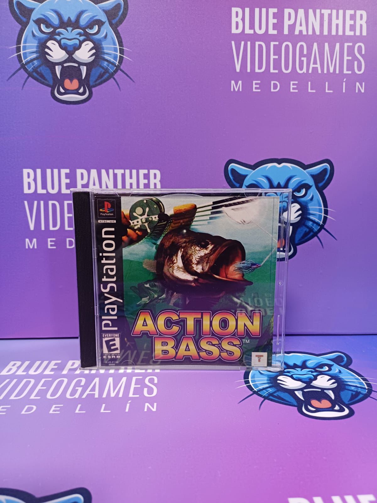 Action Bass - Playstation 1 Juego original label custom