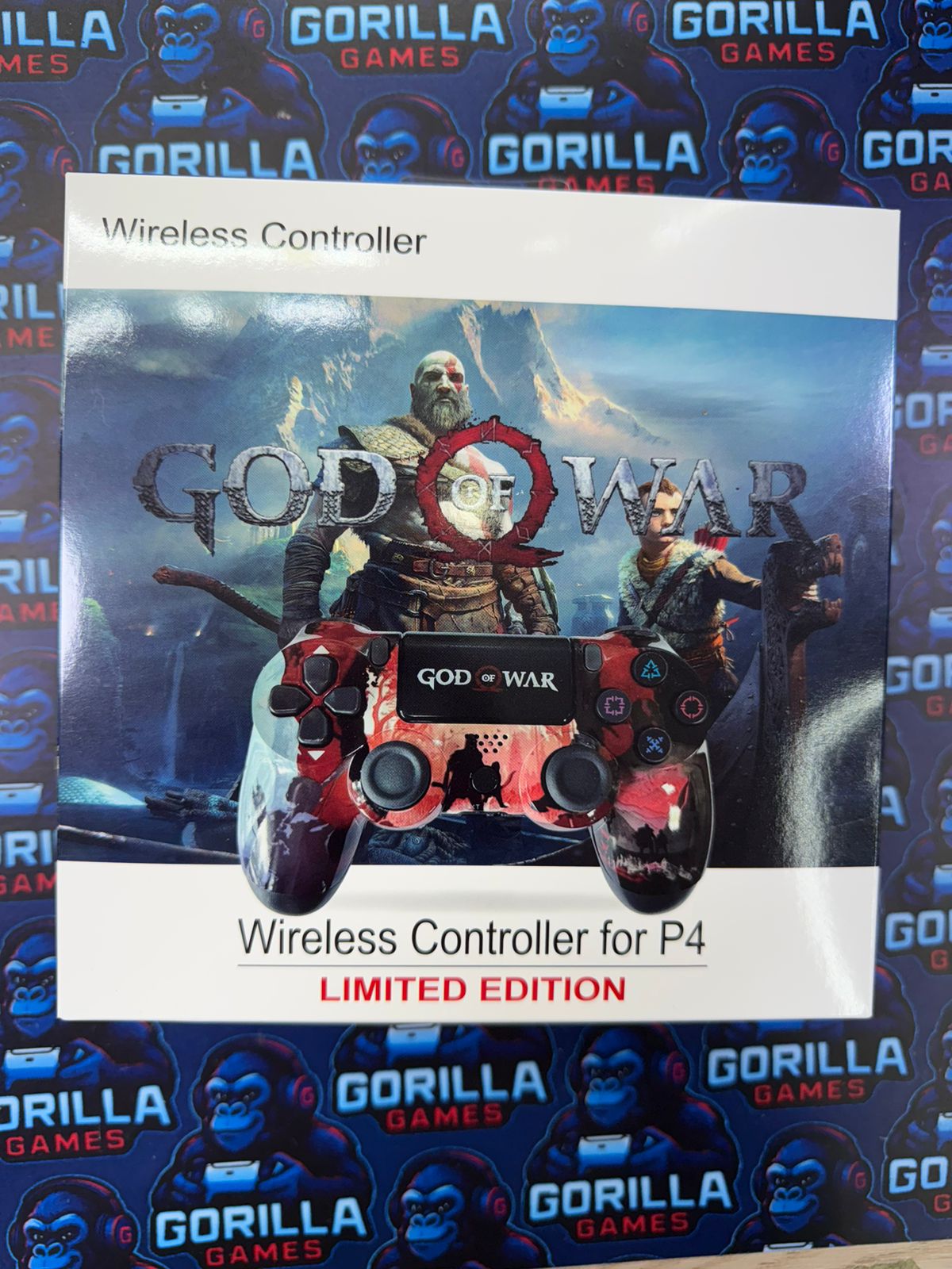Control ps4 genérico god of war rojo