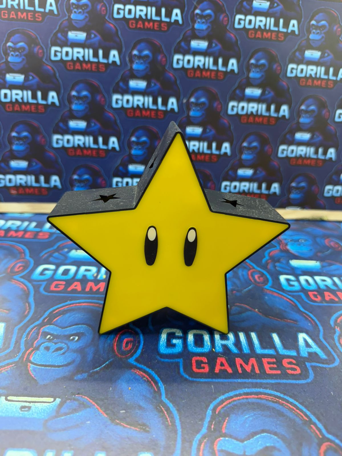 Lámpara temática estrella Mario bros
