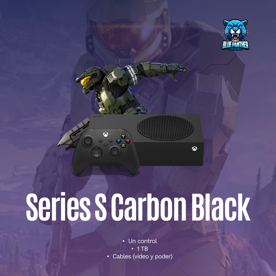 Xbox Series S Carbon Black 1TB (sobre pedido)
