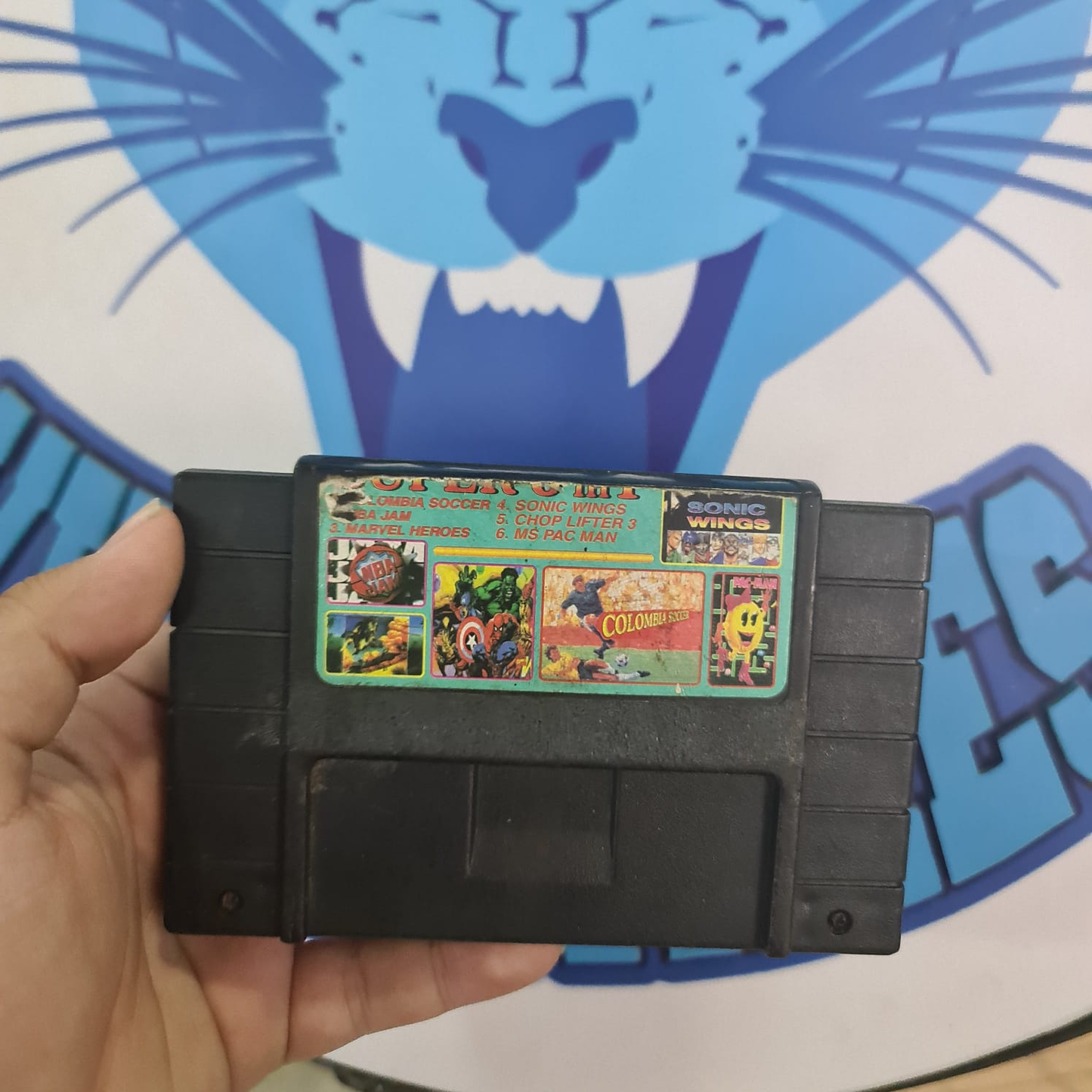 Multijuegos 5 in1 Cartucho Negro-Super Nintendo