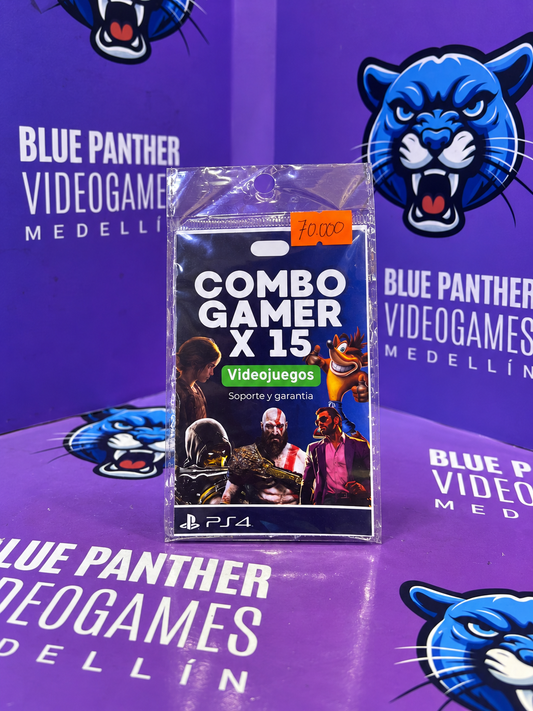 Combo Gamer x15 juegos - PlayStation 4
