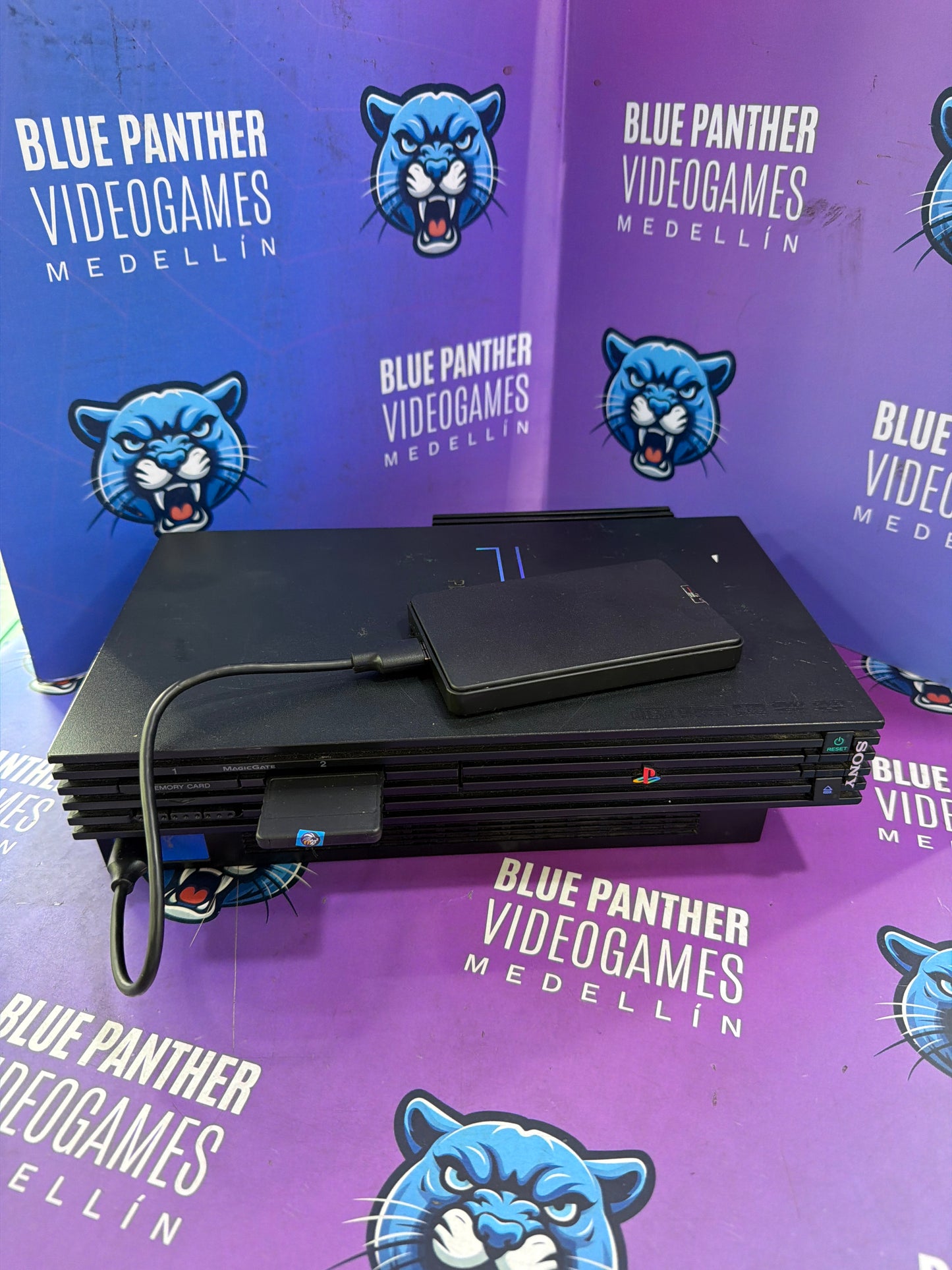 Ps2 por disco duro con 2 controles mas de 50 juegos