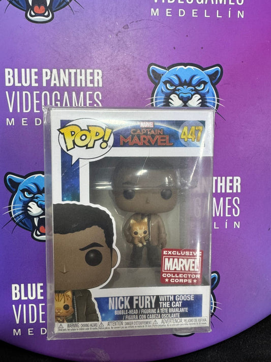 Funko Nick Fury With Goose The Cat