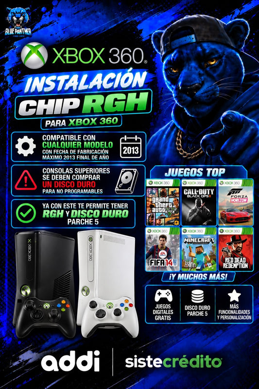 Instalación Chip RGH Xbox 360 | Compatible con Modelos hasta 2013