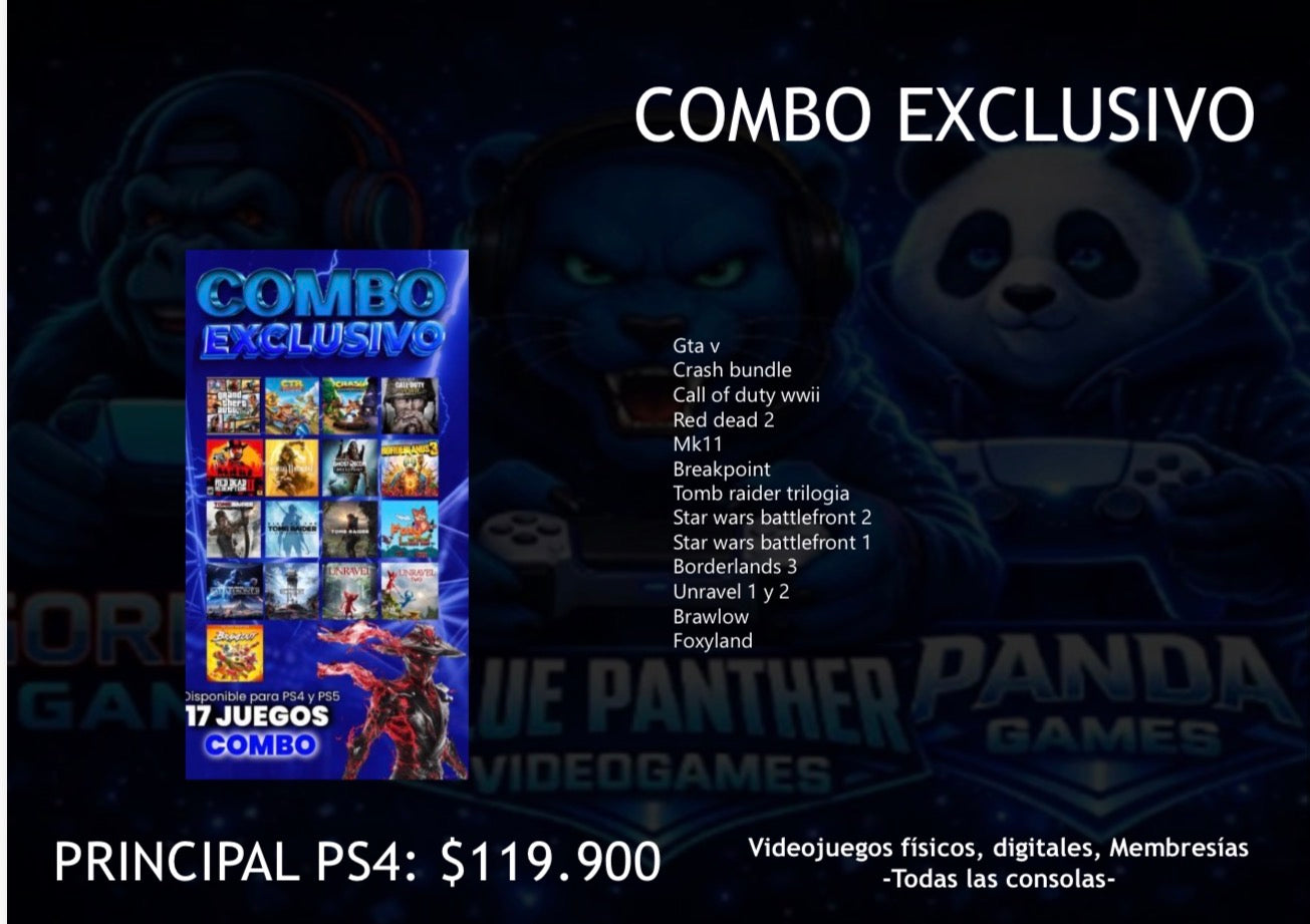 Combo 13 Juegos ( Combo Exclusivo) Digital PS4
