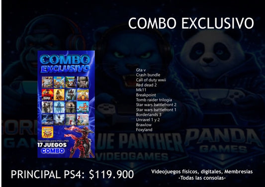 Combo 13 Juegos ( Combo Exclusivo) Digital PS4