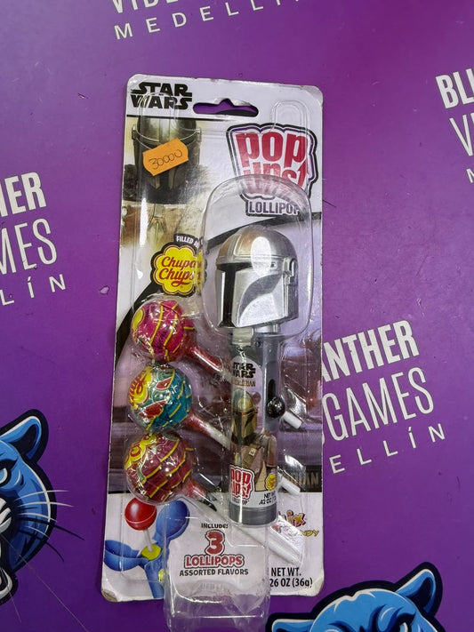 dispensador de paletas coleccionable  Flix Candy / casco de The Mandalorian de Star Wars