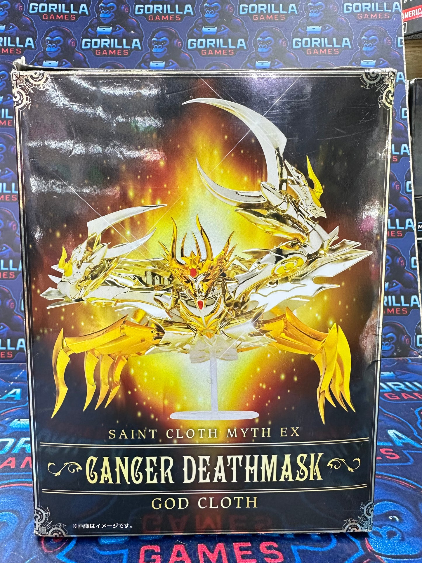 Máscara de muerte Cancer Saint cloth Myth ex God cloth Bandai usado
