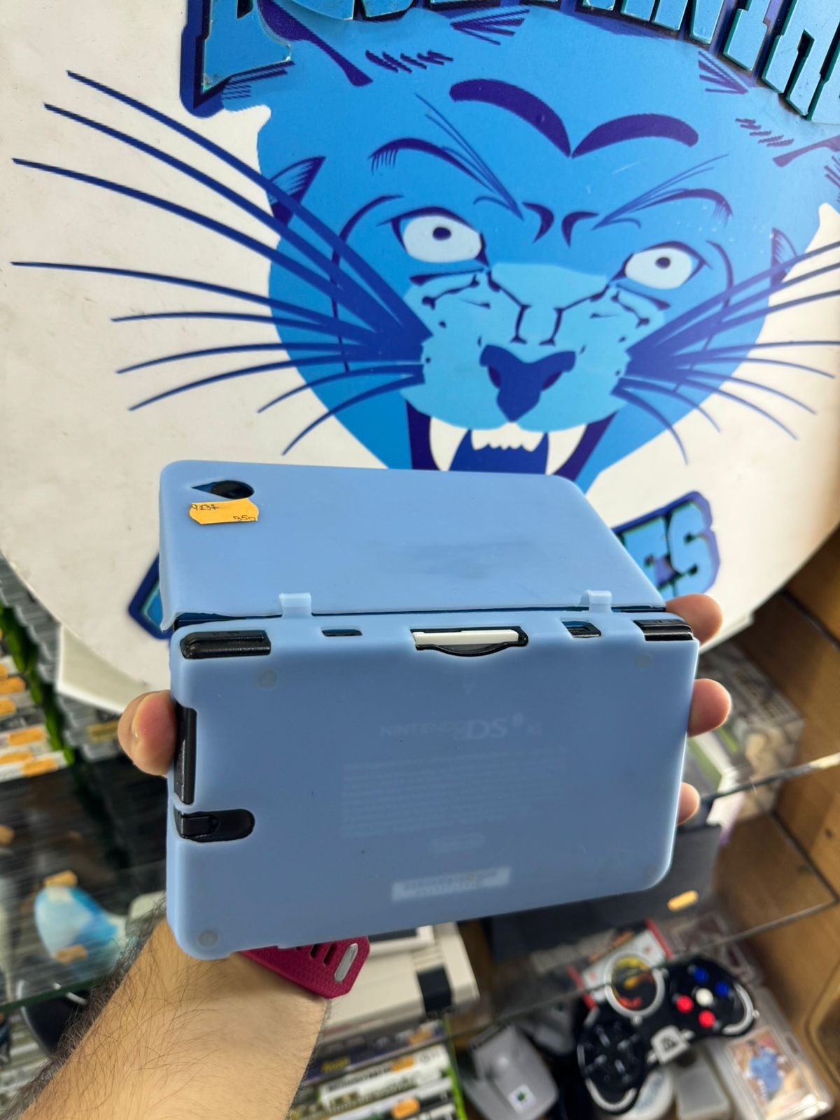 Nintendo DS XL con r4 azul con forrito