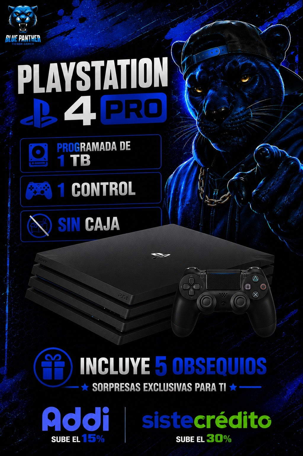 PlayStation 4 Pro Programada con juegos - Usada