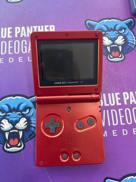 Game Boy Advance SP  001 rojo con cargador