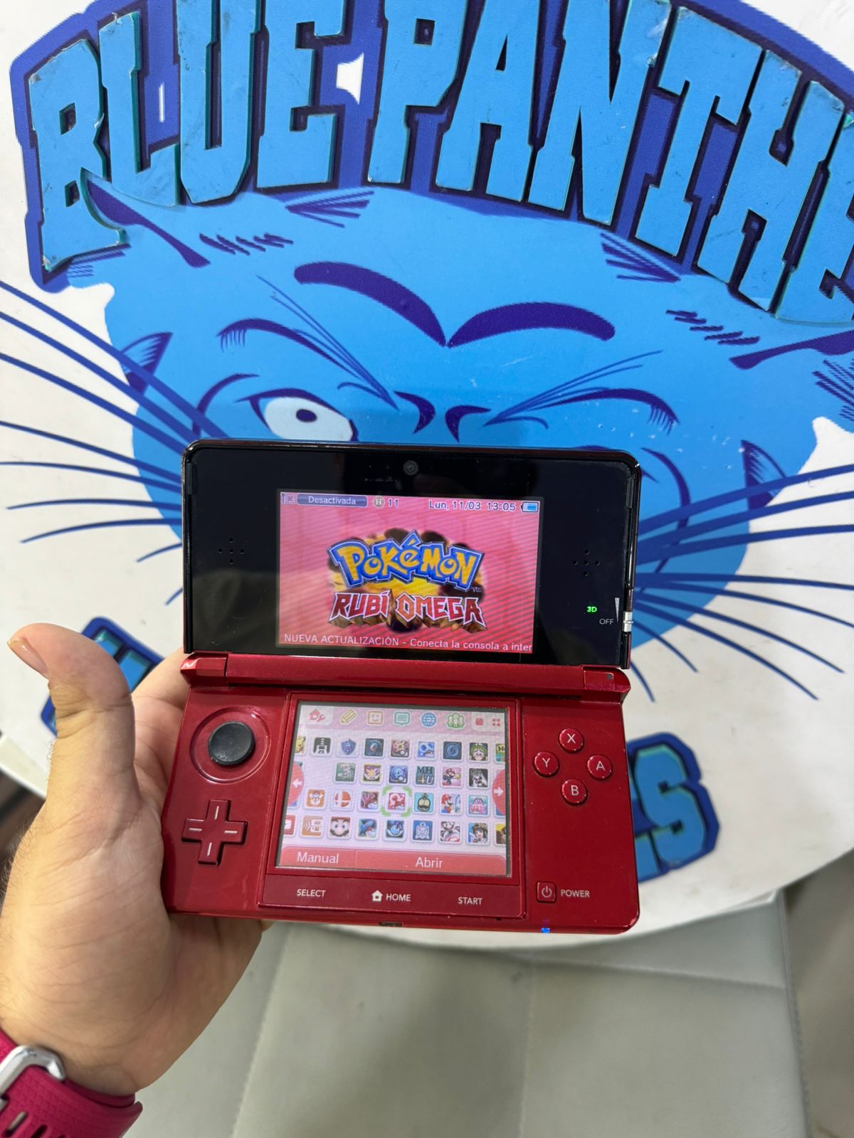 Nintendo 3DS Roja programada