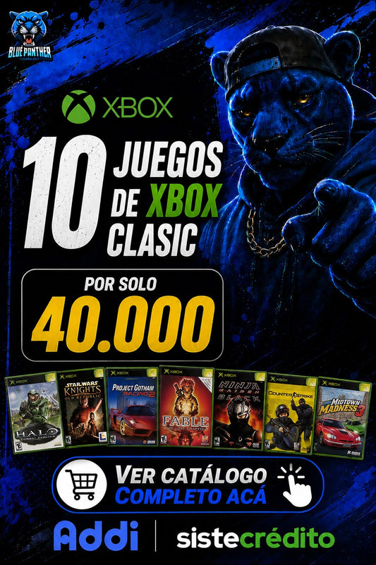 Catálogo juegos grabados en cd Xbox Clásico - 10 juegos Xbox 40.000