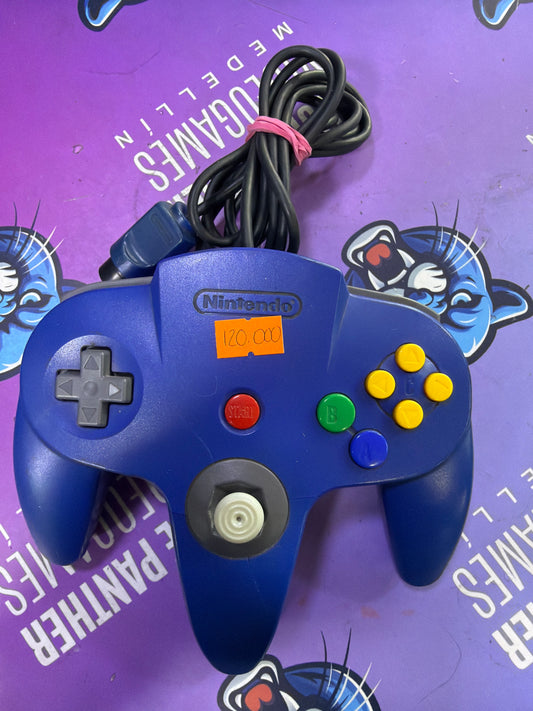 Control Nintendo 64 Azul original