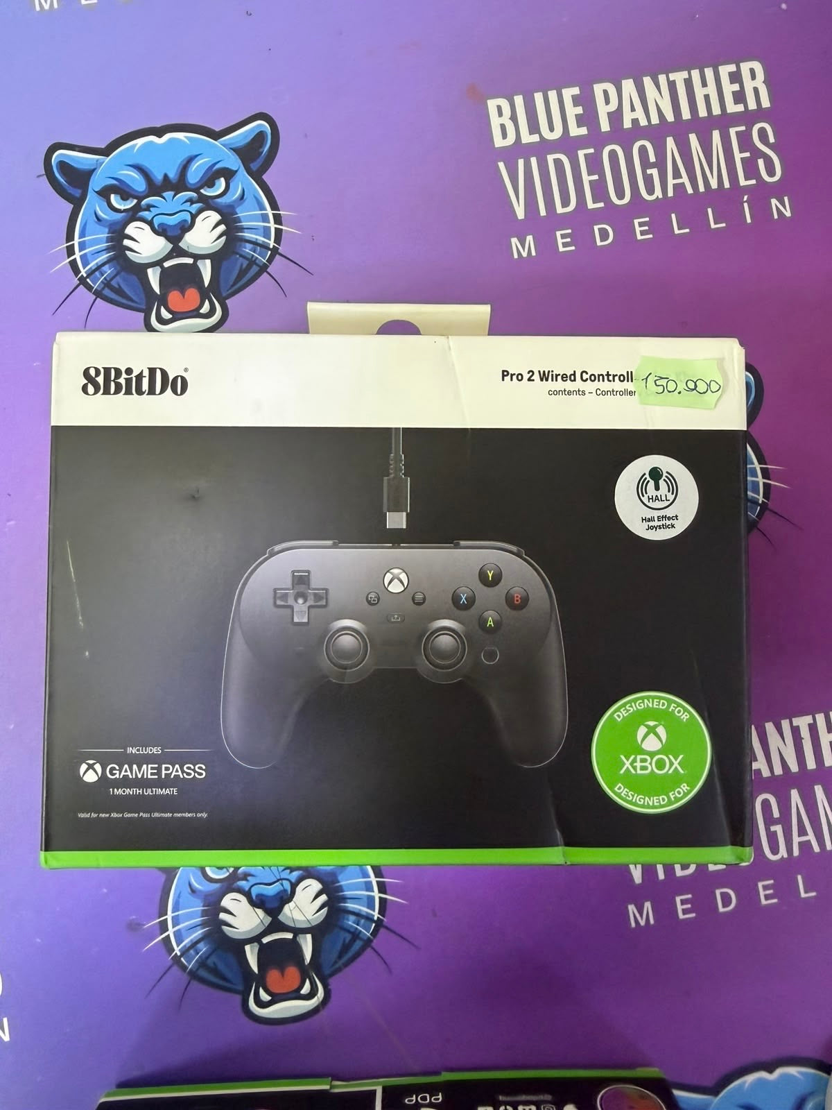 Control 8BitDo Pro 2 para Xbox – Control Alámbrico con Joysticks Hall Effect