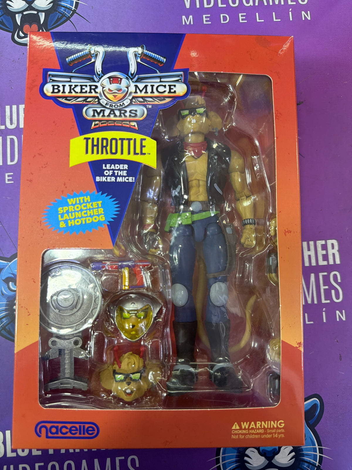 Figura Throttle Motoratones de Marte – Biker Mice From Mars