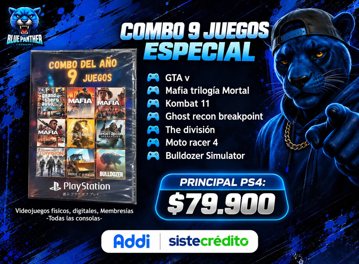Combo 9 Juegos Especial Digital PS4