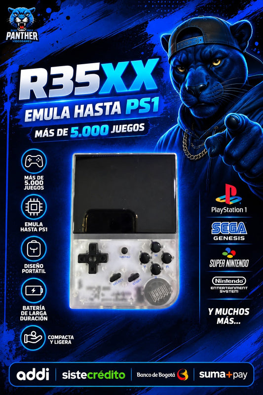 R35XX – Consola Portátil con +5.000 Juegos | Emulación hasta PS1