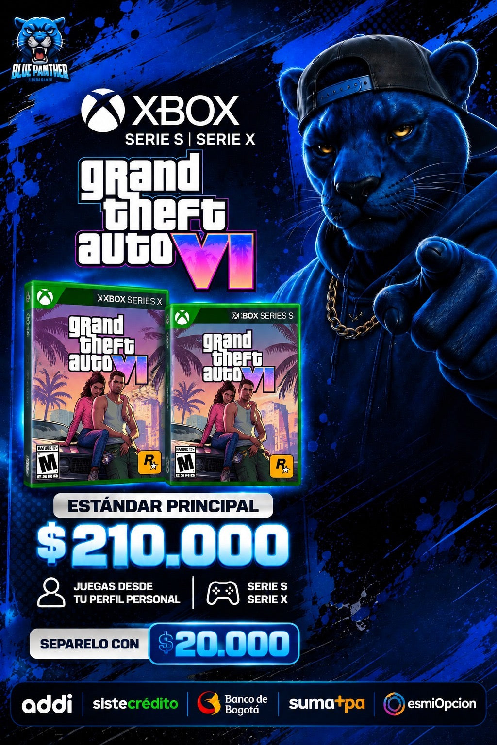 Reserva : GTA VI — Xbox Series S / Series X | Estándar Principal - Juego Digital