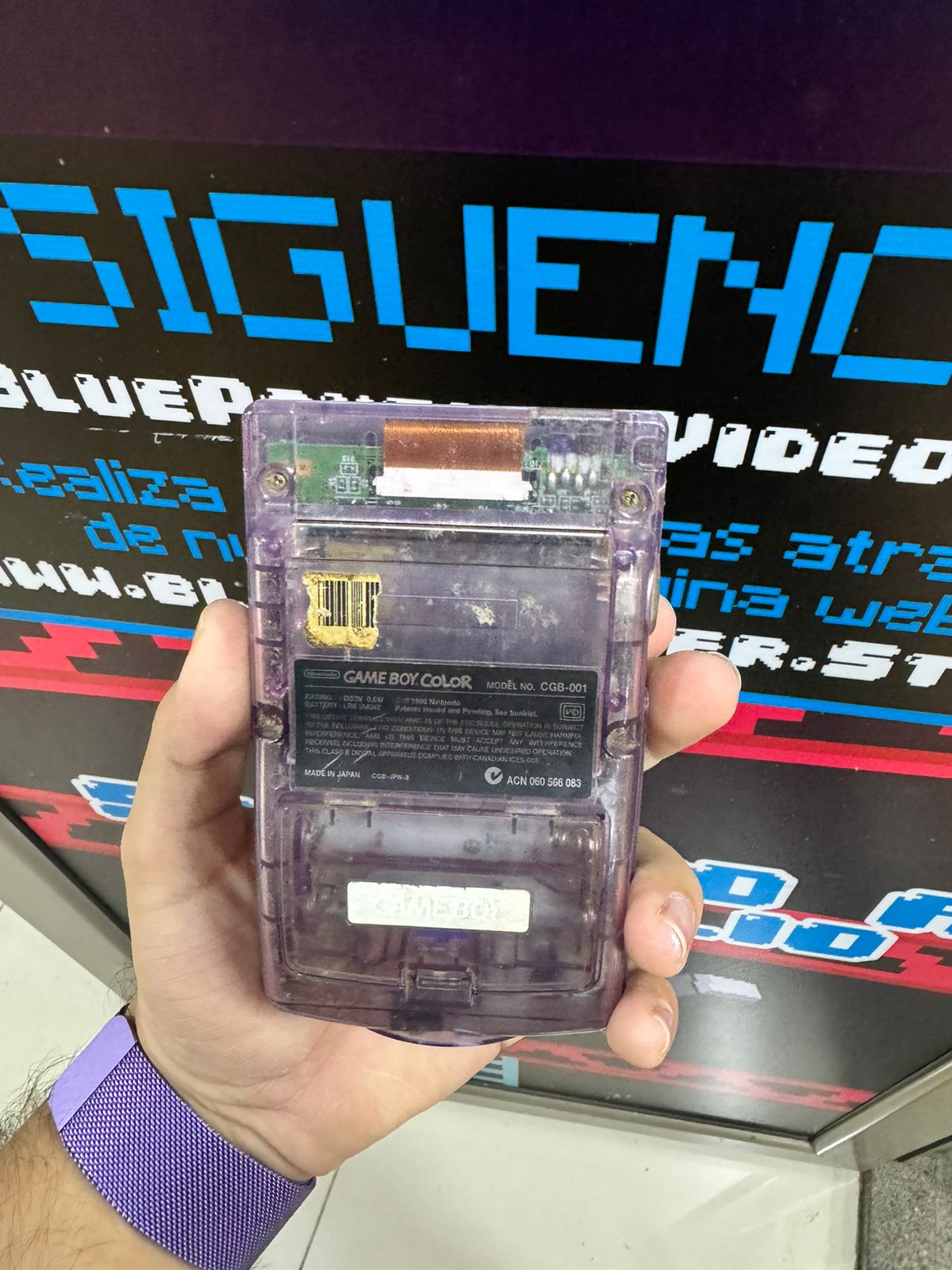 Game Boy Color transparente